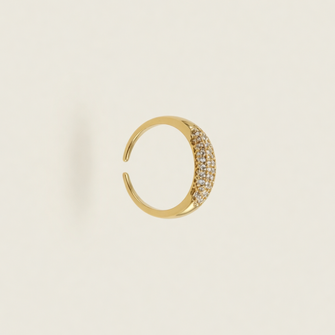Bague Iris OPALINE PARIS en argent avec pierre d'iris colorée, élégante et raffinée, vue de face.