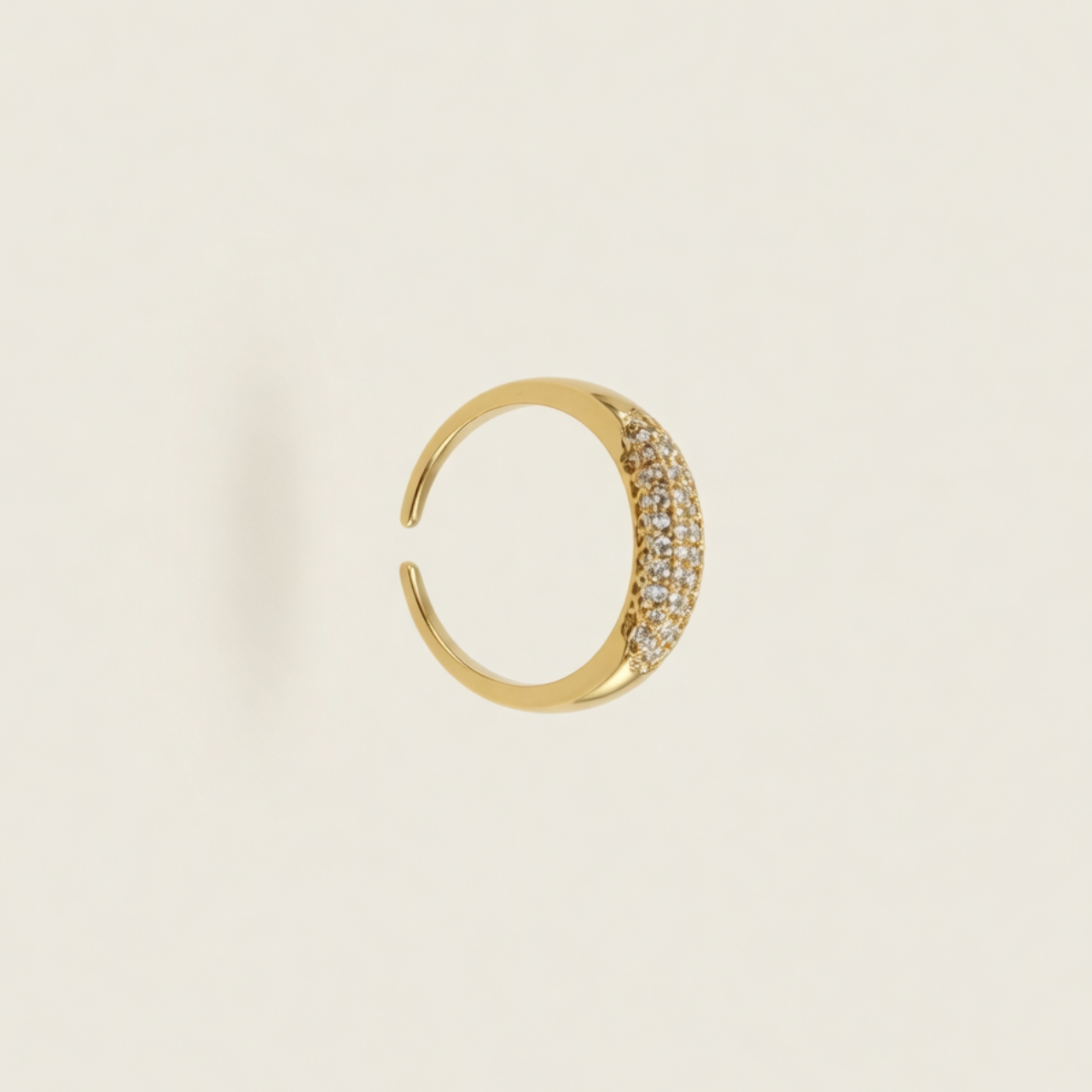 Bague Iris OPALINE PARIS en argent avec pierre d'iris colorée, élégante et raffinée, vue de face.