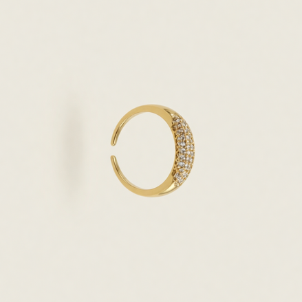 Bague Iris OPALINE PARIS en argent avec pierre d'iris colorée, élégante et raffinée, vue de face.