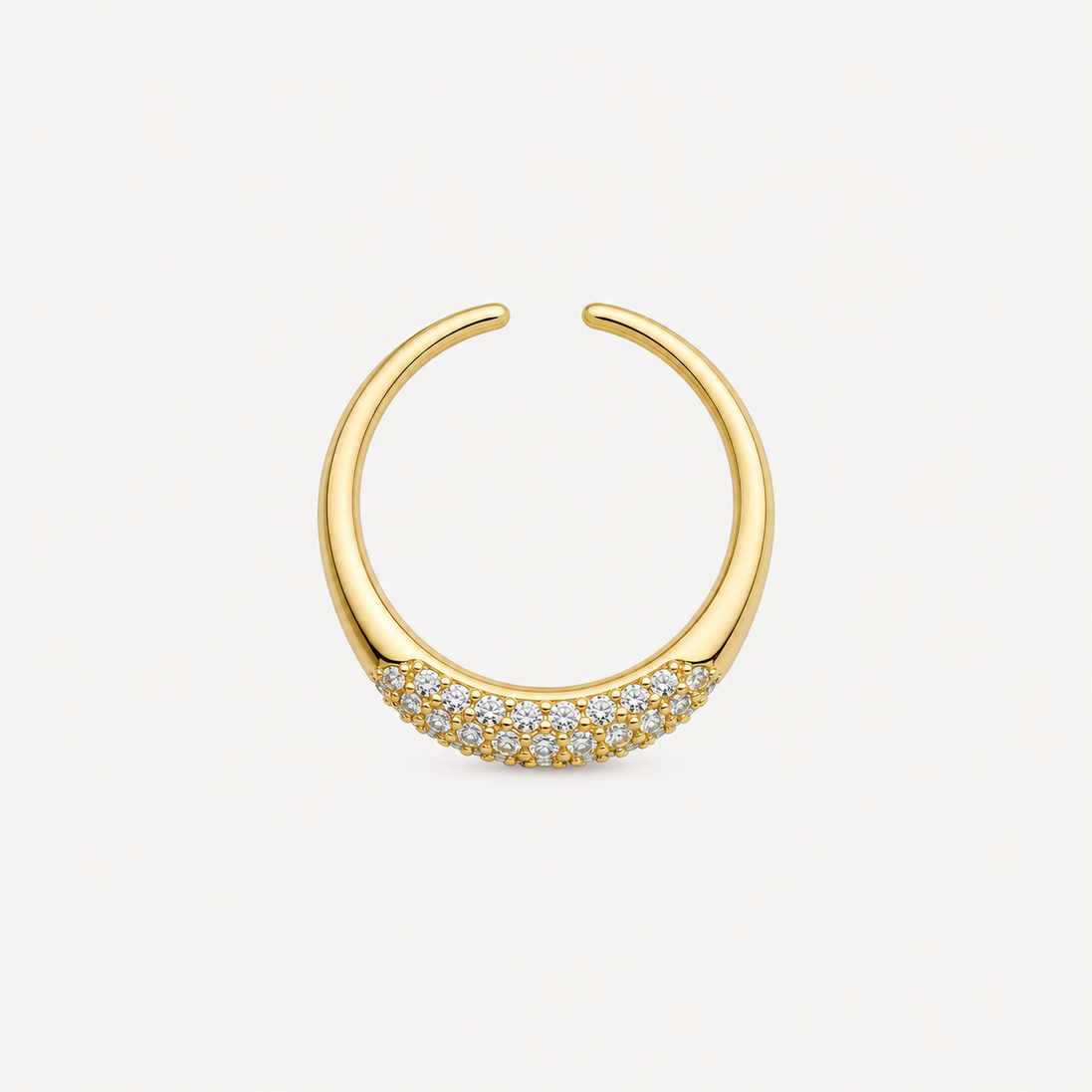 Bague Iris OPALINE PARIS en or avec une pierre, élégante et fine pour femme.