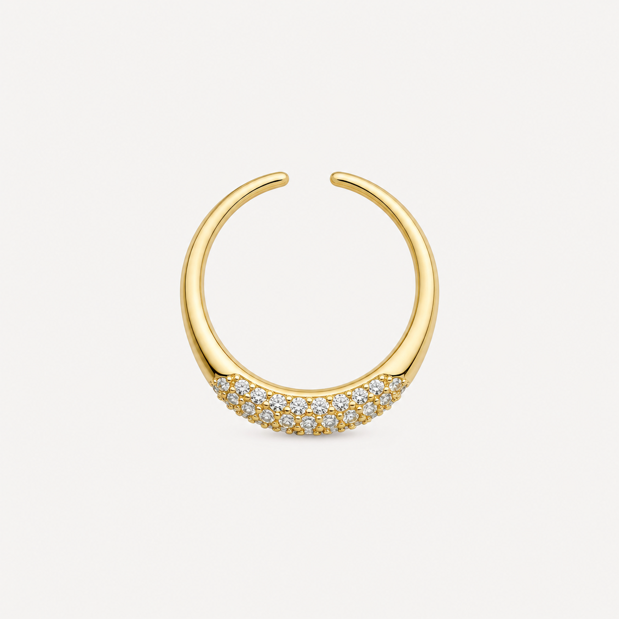 Bague Iris OPALINE PARIS en or avec une pierre, élégante et fine pour femme.