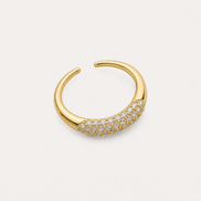 Bague Iris OPALINE PARIS en or avec une pierre, élégante et fine pour femme.