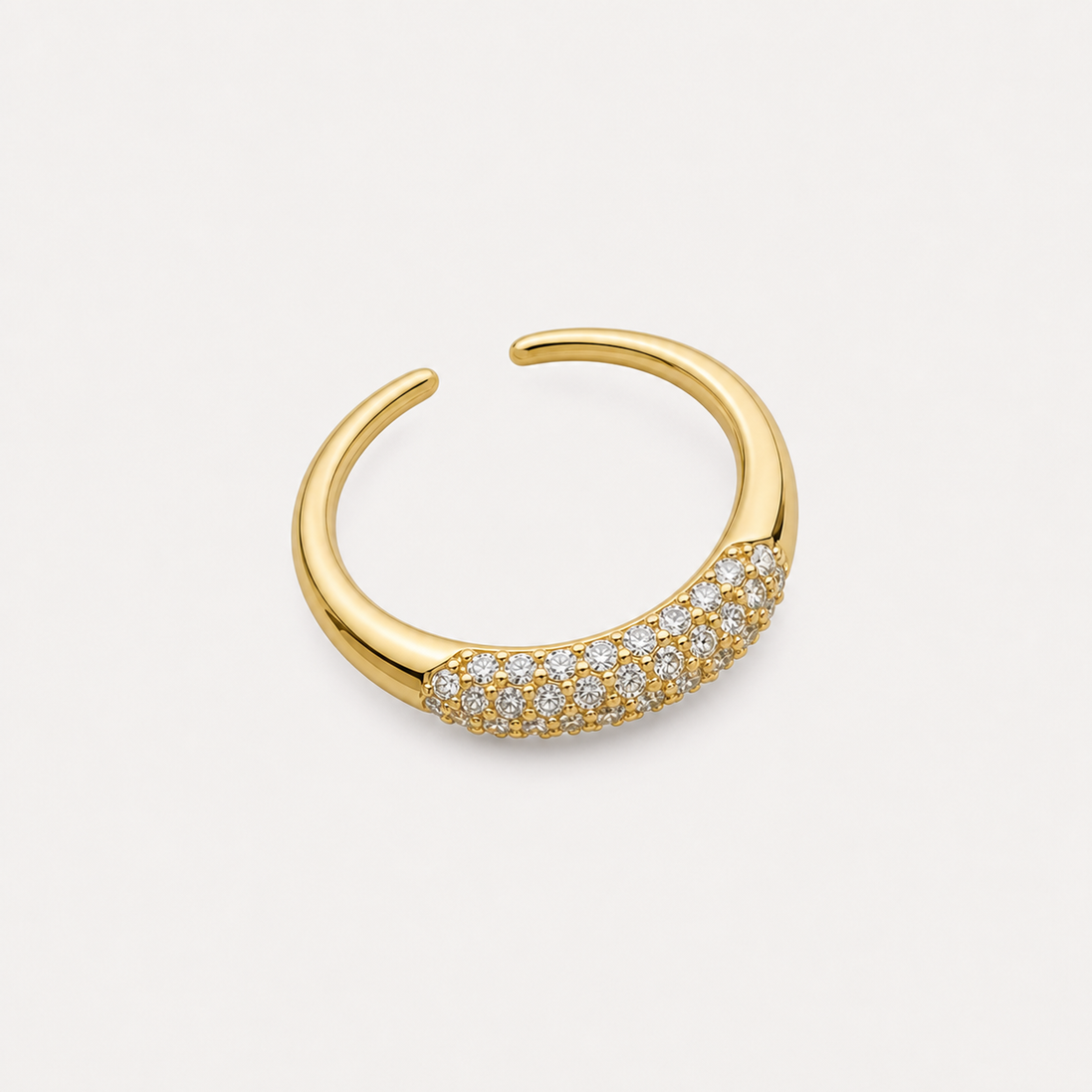 Bague Iris OPALINE PARIS en or avec une pierre, élégante et fine pour femme.