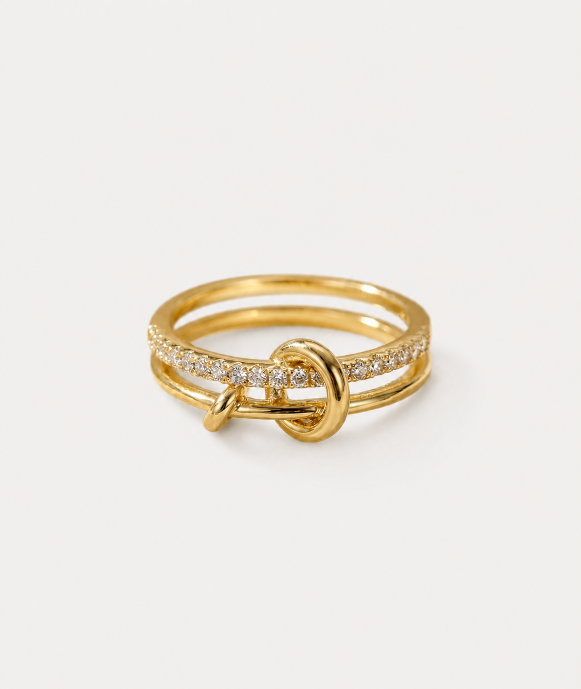 Bague Tara en or avec pierre précieuse, fabriquée par OPALINE PARIS, visible avec détails de la bague.
