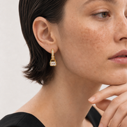 boucles d'oreilles ela opaline paris
