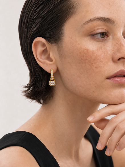 boucles d'oreilles ela opaline paris
