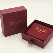 Bague Elios en or avec pierre précieuse, bijou élégant de la marque OPALINE PARIS, vue de face sur fond blanc.