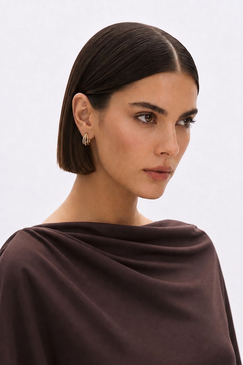 Boucles d'oreilles Ora OPALINE PARIS en or avec design élégant et détails raffinés.
