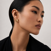 Boucles d'oreilles Thea OPALINE PARIS en or avec pendentifs élégants et détails raffinés.